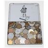 Image 1 : OLD METAL PLAYERS TIN FILLED WITH MISC. OLD COINS