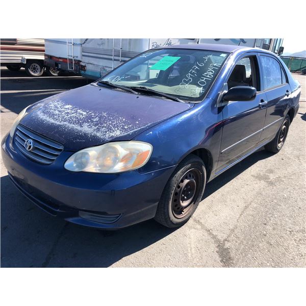 2003	Toyota	Corolla