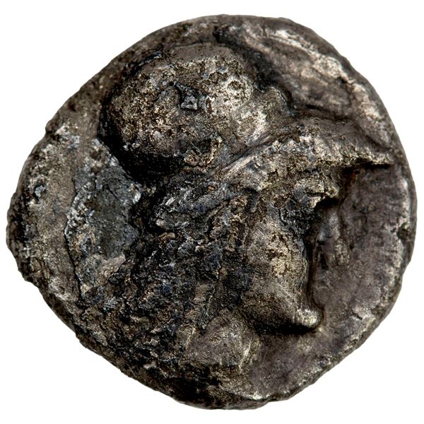 BACTRIA: Sophytes, AR diobol (0.91g), ca. 246-235 BC, F-VF