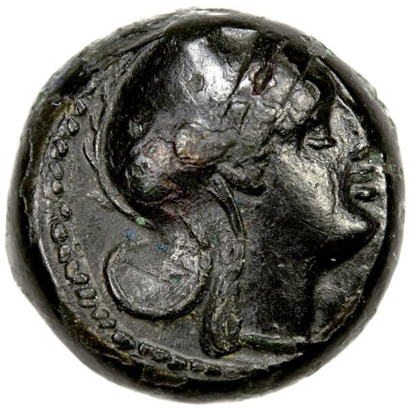 ROMAN REPUBLIC: Anonymous, AE ½ litra (1.83g), Rome, ca. 234-231 BC, VF-EF