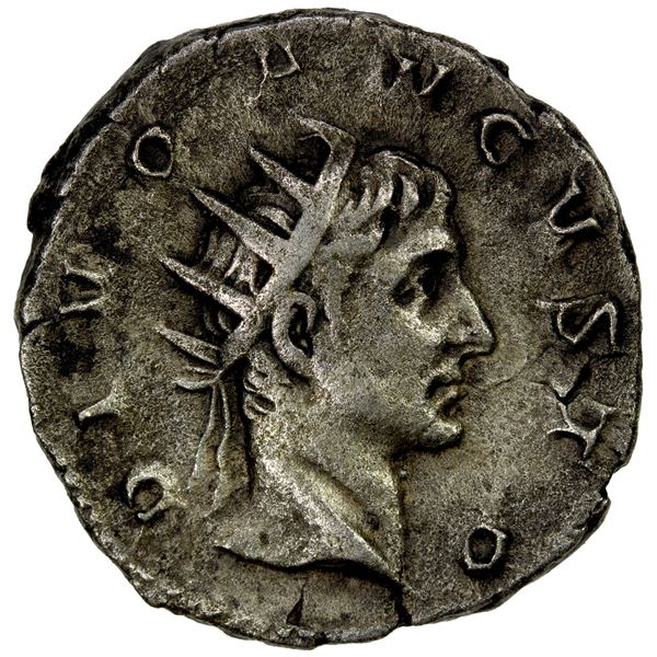 ROMAN EMPIRE: Divus Augustus, died 27 AD, BI antoninianus (3.70g), Mediolanum (Milan), 250-251 AD, V