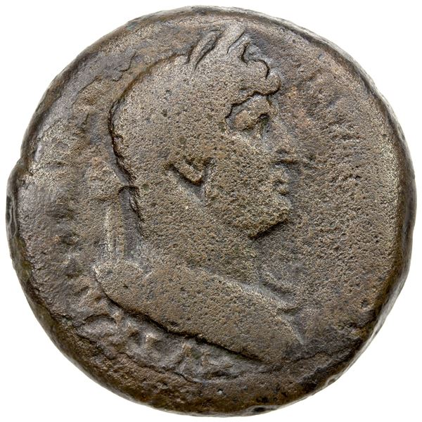 ROMAN PROVINCIAL: EGYPT: Hadrian, 117-138 AD, AE drachm (24.22g), Alexandria, year 17 (132/3 AD), VG