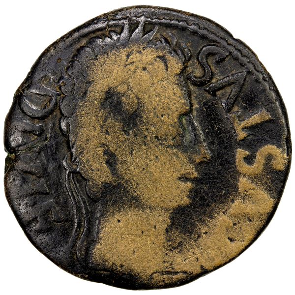ROMAN PROVINCIAL: SPAIN: Augustus, 27 BC-14 AD, AE as (10.24g), Celsa, Fine