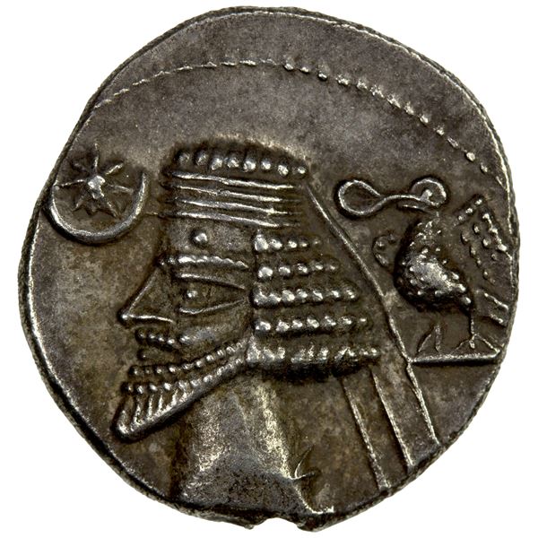 PARTHIAN KINGDOM: Phraates IV, 38-2 BC, AR drachm (3.64g), VF-EF