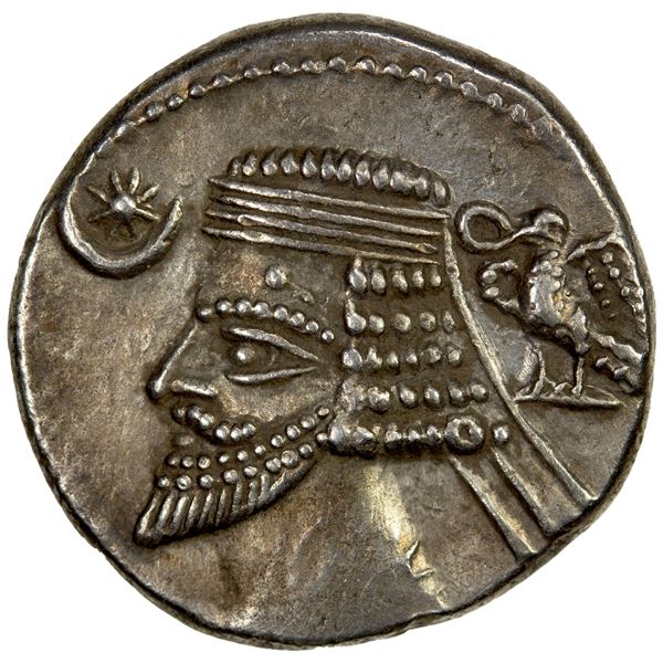 PARTHIAN KINGDOM: Phraates IV, 38-2 BC, AR drachm (3.96g), VF-EF