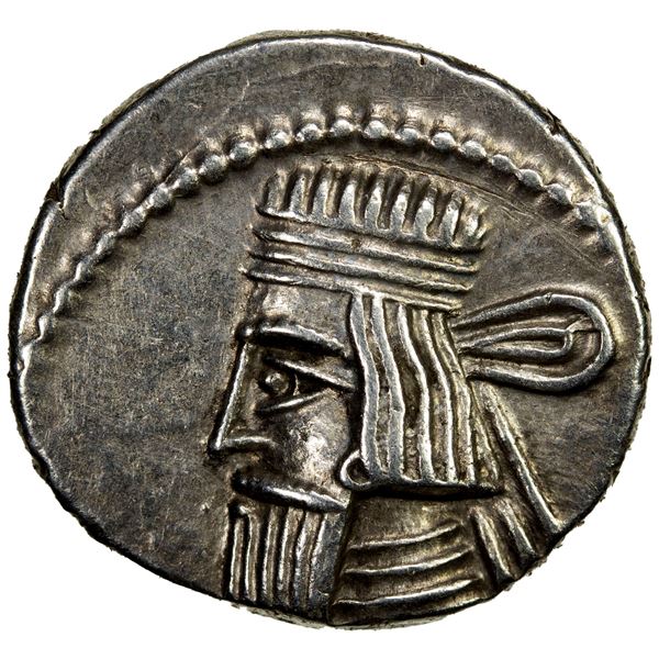 PARTHIAN KINGDOM: Artabanos II, 10-38 AD, AR drachm (3.91g), Ecbatana, VF-EF