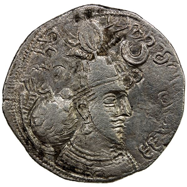 SASANIAN KINGDOM: Yazdigerd I, 399-420, AR drachm (3.64g), HLYDY (Herat), F-VF