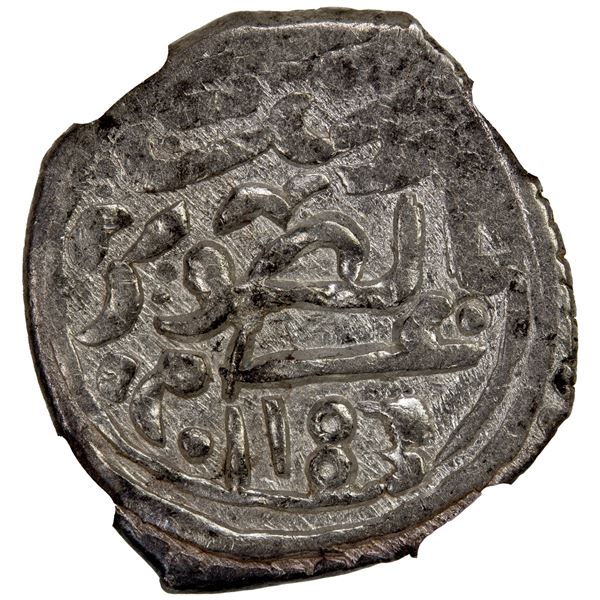 ALAWI SHARIF: Muhammad III, 1757-1790, AR dirham (2.83g), al-Suwayra, AH1183, NGC MS61