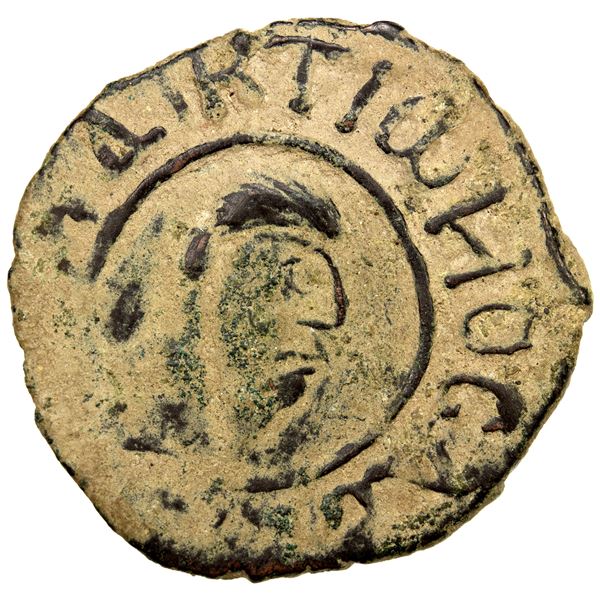 DANISHMENDID: Dhu'l-Qarnayn, 1152-1162, AE dirham (6.18g), NM, ND, VF
