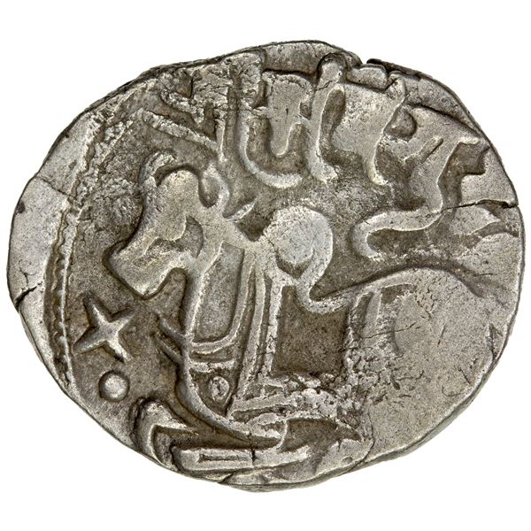 GHAZNAVID: Mas'ud I, 1030-1041, BI dirham (3.25g), ND, VF