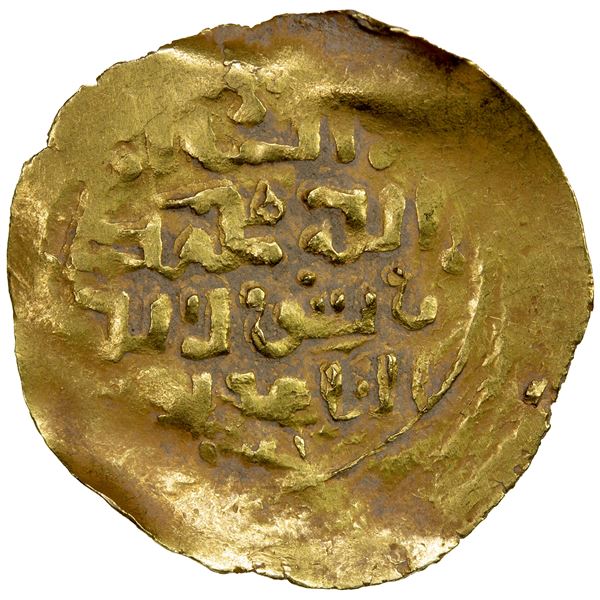 KHWARIZMSHAH: Muhammad, 1200-1220, AV dinar (3.27g), NM, ND, VF