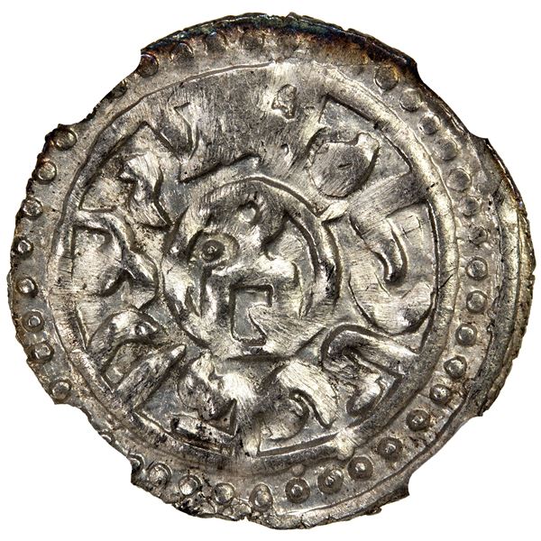 GOLDEN HORDE: Toda Mangu, 1280-1287, AR dirham (1.67g), Qrim, AH683, NGC MS65