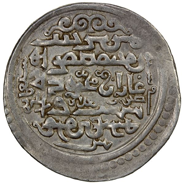 ILKHAN: Ghazan Mahmud, 1295-1304, AR 2 dirhams (4.28g), Baghdad, AH700//700, EF