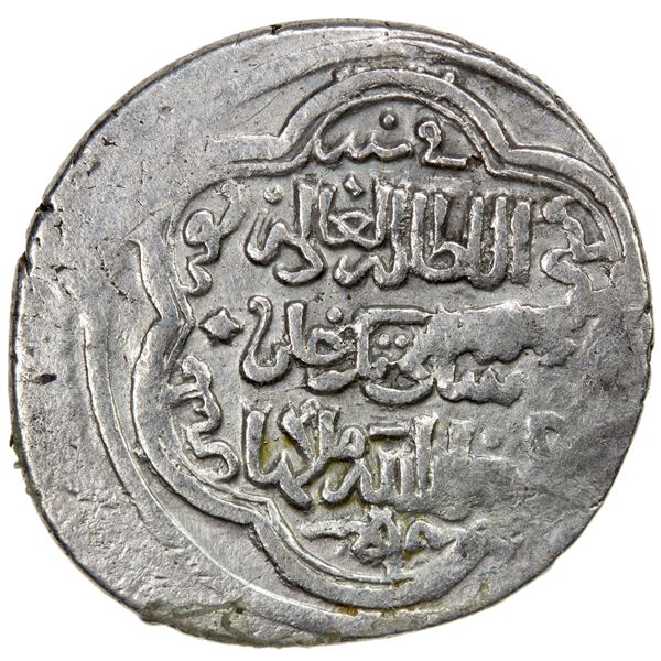 ILKHAN: Sati Beg, 1338-1339, AR 2 dirhams (2.08g), Bazar, AH739, VF