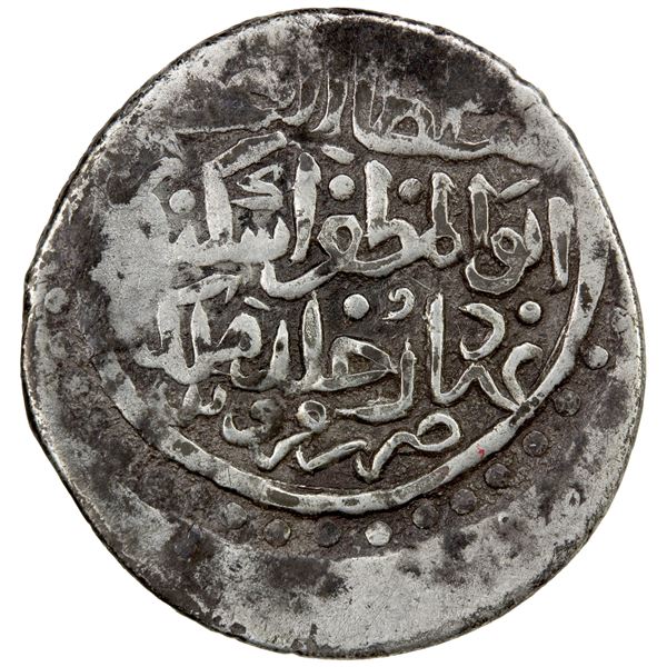 TIMURID: Iskandar, 1410-1415, AR tanka (4.80g), Qazwin, ND/DM, VF