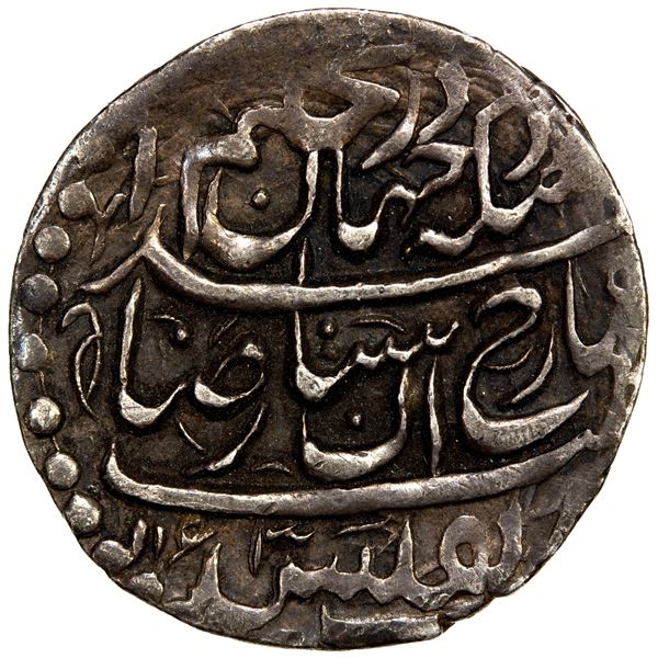 AFSHARID: Shahrukh, 1748-1750, AR abbasi (4.58g), Tiflis, AH1163, nearly EF