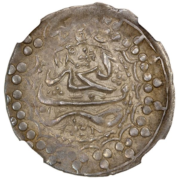 GANJA: Muhammad Hasan Khan, 1760-1780, AR abbasi (3.77g), Ganja, AH1185, NGC MS64