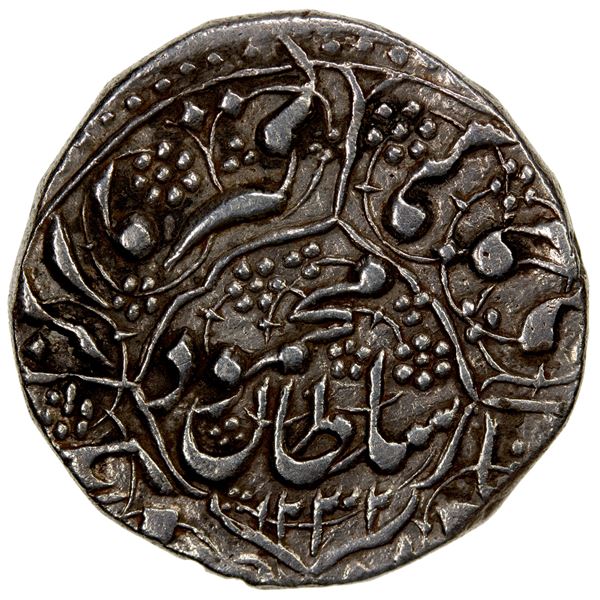 DURRANI: Mahmud Shah, 1809-1817, AR rupee (10.51g), Peshawar, AH1232 year 9, EF
