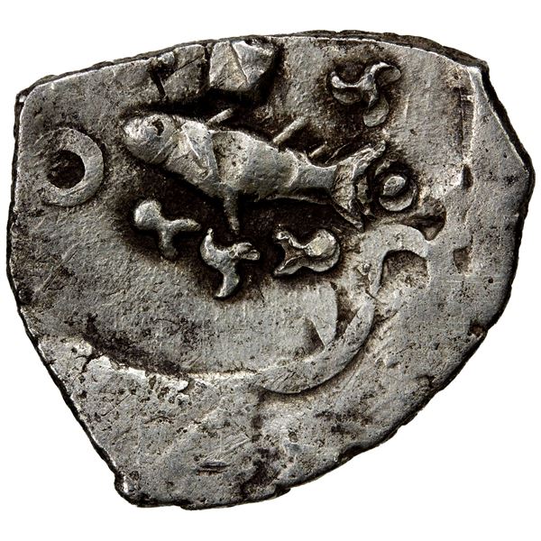 SAURASHTRA: Anonymous, 5th-4th century BC, AR unit (0.85g), EF
