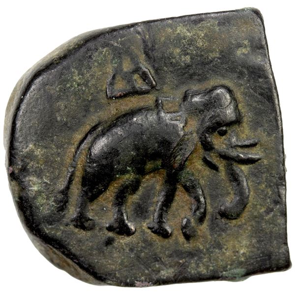 TAXILA: Anonymous, ca. 2nd century BC, AE square unit (10.29g), VF-EF
