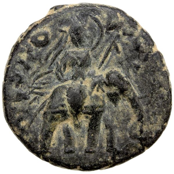 KUSHAN: Huvishka, ca. 155-187, AE unit (9.53g), EF