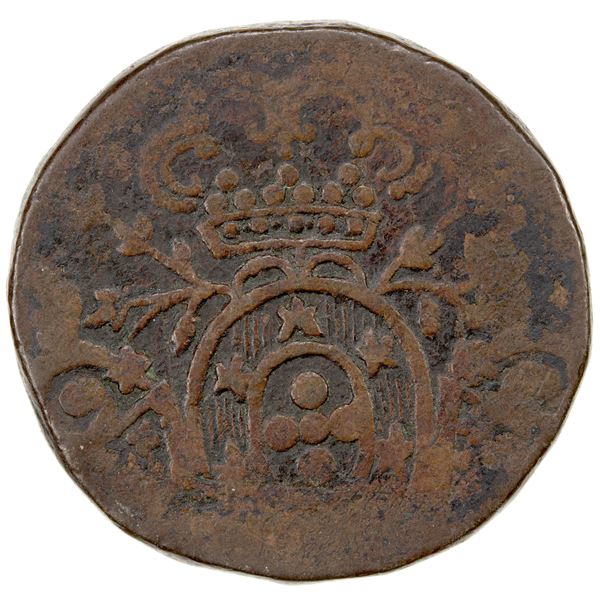 GOA: AE 60 reis (38.94g), ND (1801), VF