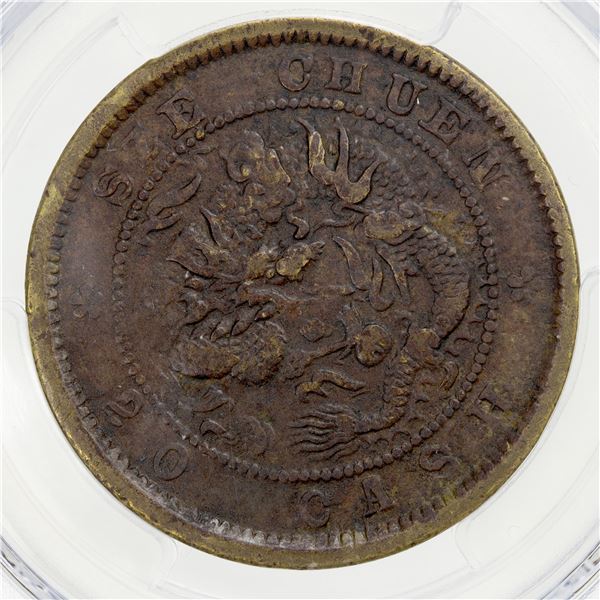 SZECHUAN: Kuang Hsu, 1875-1908, AE 20 cash, ND (1903-05), PCGS VF35