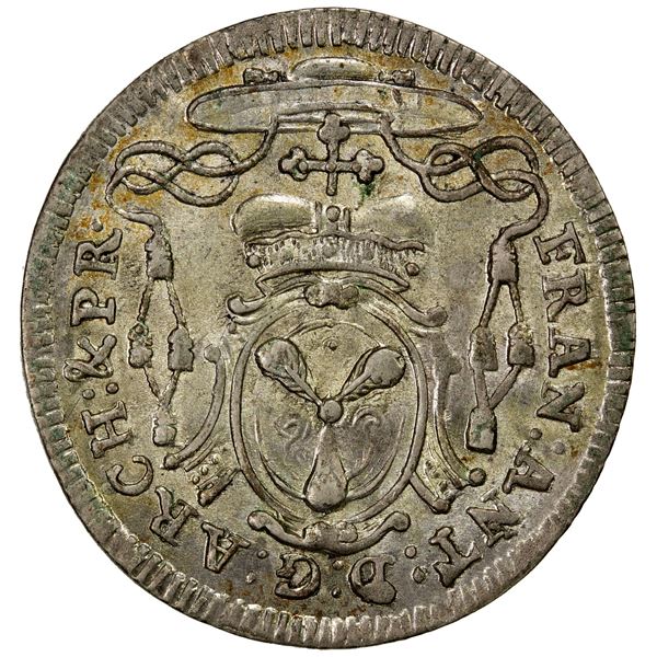 AUSTRIA: SALZBURG: Franz Anton, 1709-1727, AR 4 kreuzer, 1726, AU