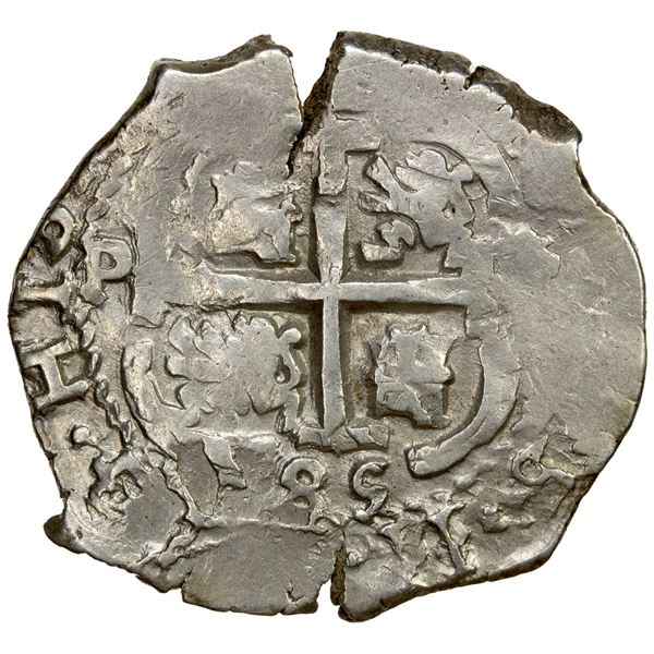 BOLIVIA: Carlos II, 1665-1700, AR 2 reales (8.72g), 1685-P, EF