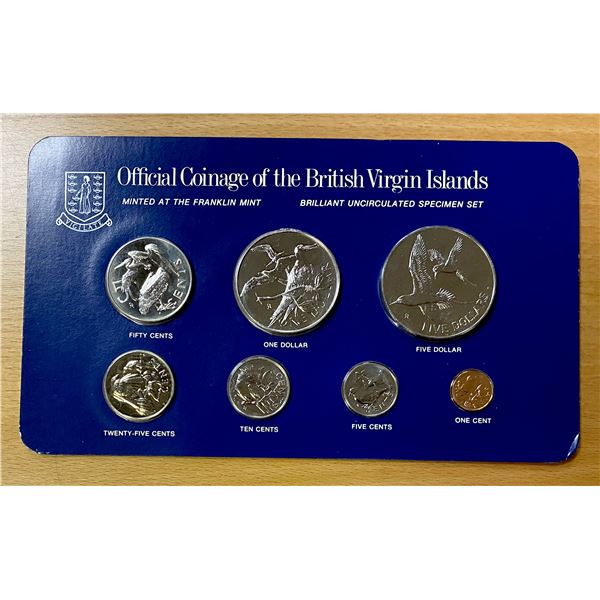 BRITISH VIRGIN ISLANDS: Elizabeth II, 1952-, mint set, 1982-FM, Choice Unc