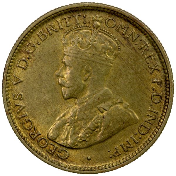 BRITISH WEST AFRICA: George V, 1910-1936, 6 pence, 1936-H, EF-AU