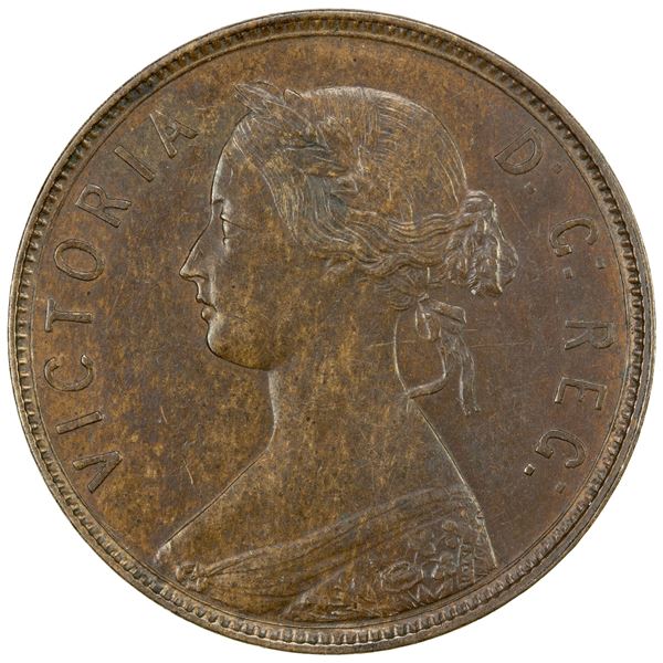 NEWFOUNDLAND: Victoria, 1837-1901, AE cent, 1890, AU