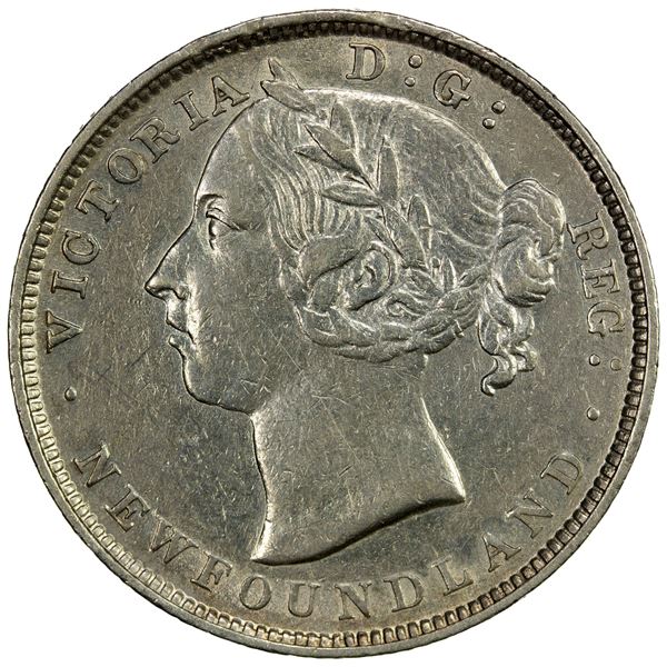 NEWFOUNDLAND: Victoria, 1837-1901, AR 20 cents, 1899, EF