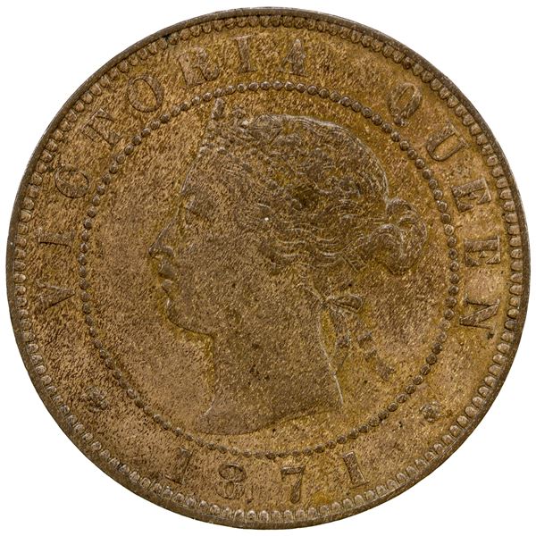 PRINCE EDWARD ISLAND: Victoria, 1837-1901, AE cent, 1871, AU