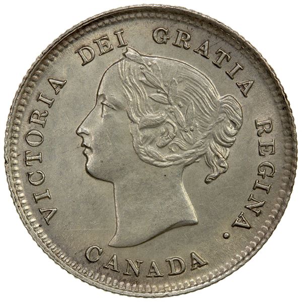 CANADA: Victoria, 1837-1901, AR 5 cents, 1896, Unc