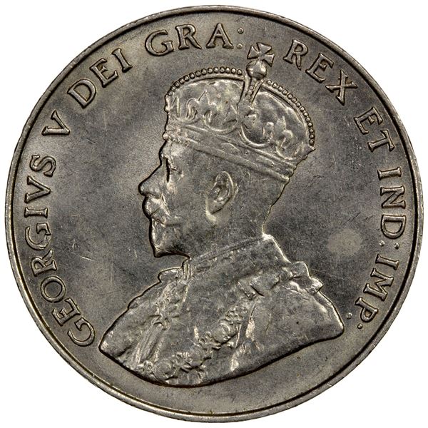 CANADA: George V, 1910-1936, 5 cents, 1923, Choice AU