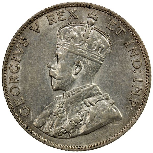 CANADA: George V, 1910-1936, AR 25 cents, 1911, AU