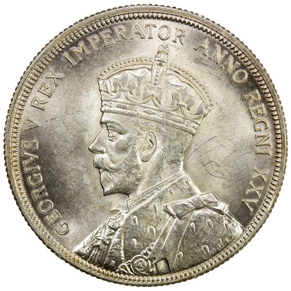 CANADA: George V, 1910-1936, AR dollar, 1935, Unc