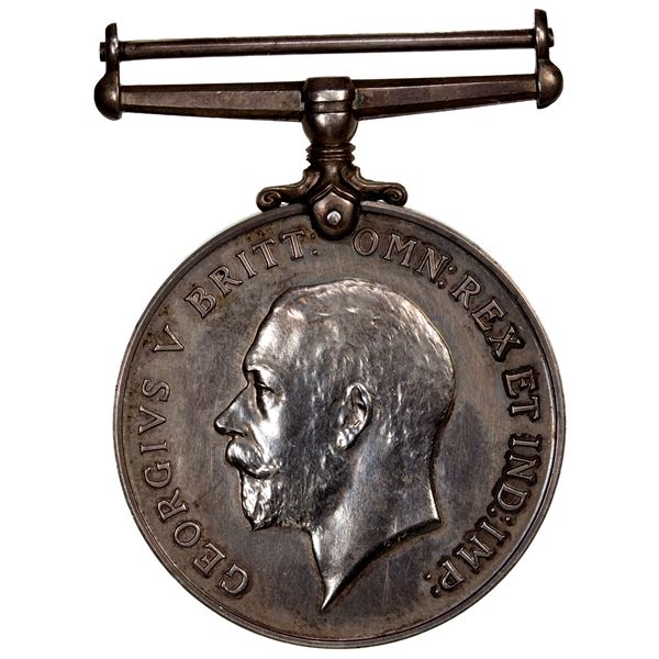 CANADA: George V, 1910-1936, AR medal (33.11g), 1918, Unc