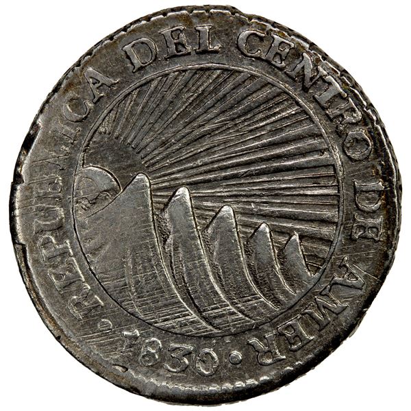 CENTRAL AMERICAN REPUBLIC: AR real, 1830-T, EF