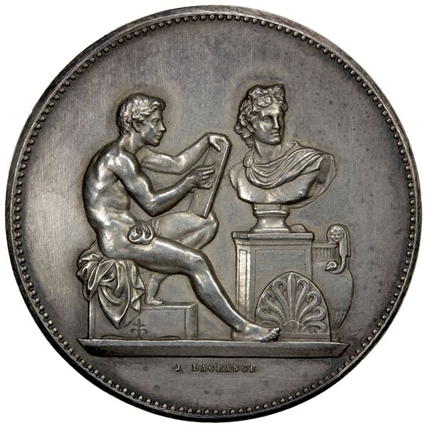 FRANCE: AR medal (19.33g), 1891, Unc