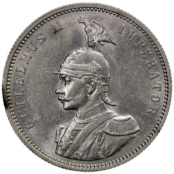 GERMAN EAST AFRICA: Wilhelm II, 1888-1918, AR rupie, 1913-J, EF-AU
