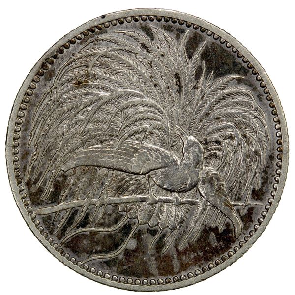 GERMAN NEW GUINEA: German Protectorate, AR ½ mark, 1894-A, EF