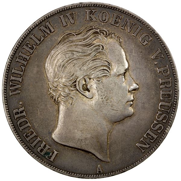 PRUSSIA: Friedrich Wilhelm IV, 1840-1861, AR 2 thaler, 1841-A, VF