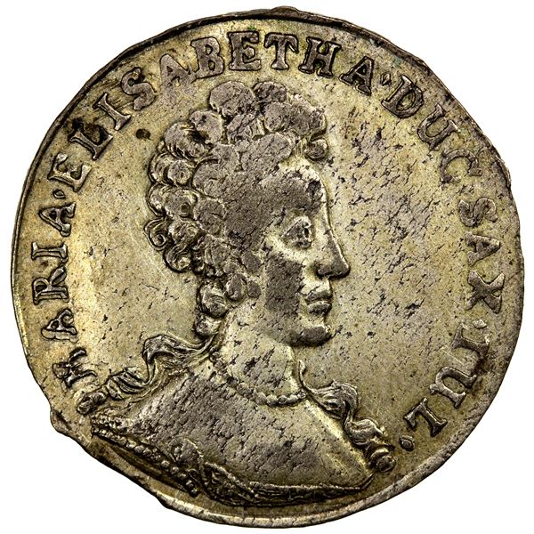 SAXE-COBURG: Albrecht III, 1680-1699, AR 1/12 thaler, 1687, EF