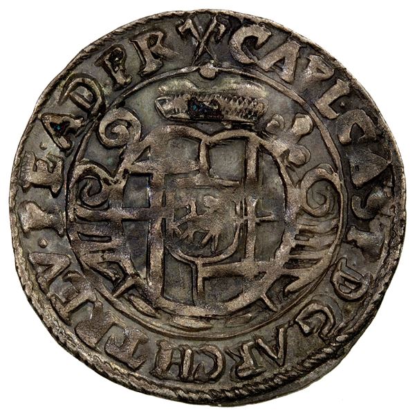 TRIER: Karl Kaspar von der Leyen, 1652-1676, AR 4 pfennig (1)662, AU