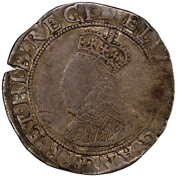 ENGLAND: Elizabeth I, 1558-1603, AR shilling (6.14g), ND (1582-3), F-VF