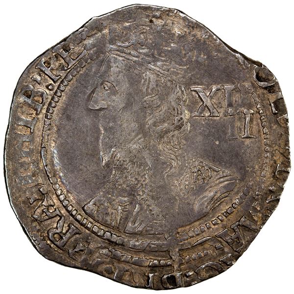 ENGLAND: Charles I, 1625-1649, AR shilling (5.83g), ND (1636-8), VF