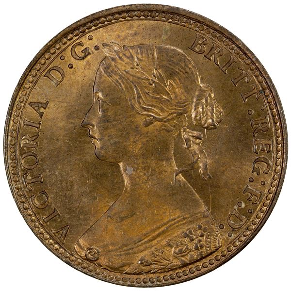 GREAT BRITAIN: Victoria, 1837-1901, ½ penny, 1860, BU
