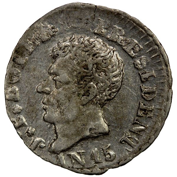 HAITI: Western Republic, AR 6 centimes, AN 15 (1818), EF